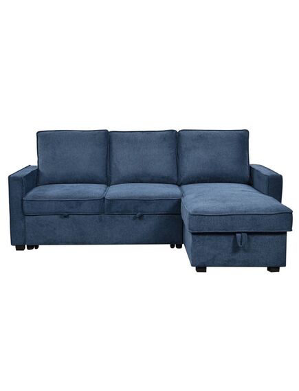 Divans CLEO Blue Burlap Corner Sofa, изображение 2