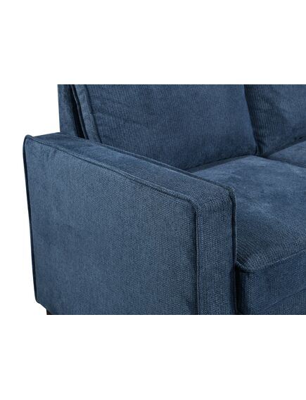 Divans CLEO Blue Burlap Corner Sofa, изображение 5