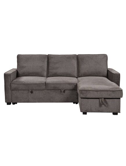 Divans CLEO Dark Taupe Burlap Corner Sofa, изображение 2
