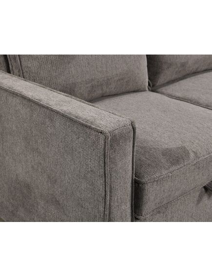 Divans CLEO Dark Taupe Burlap Corner Sofa, изображение 5