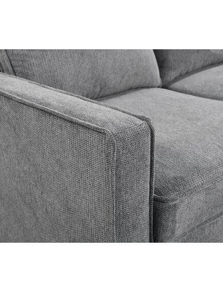 Divans CLEO Grey Burlap Corner Sofa, изображение 5