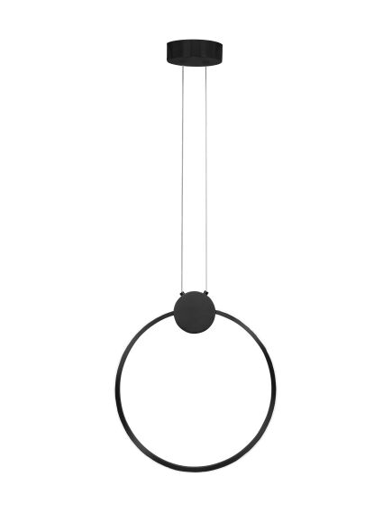 Toolight LAMPA SUFITOWA WISZĄCA LED APP1392-CP BLACK 30cm