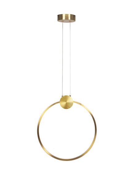 Toolight LAMPA SUFITOWA WISZĄCA LED APP1397-CP OLD GOLD 40cm