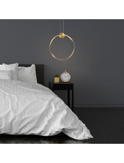 Toolight LAMPA SUFITOWA WISZĄCA LED APP1394-CP OLD GOLD 30cm, 2 image