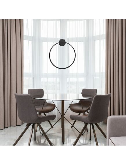 Toolight LAMPA SUFITOWA WISZĄCA LED APP1392-CP BLACK 30cm, 5 image