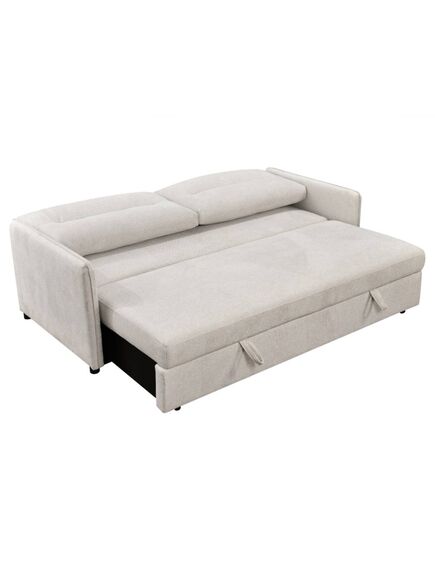 Divans GIROS Beige Burlap Sofa, изображение 3