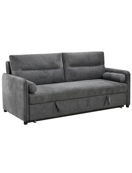 Divans GIROS Dark Grey Burlap Sofa