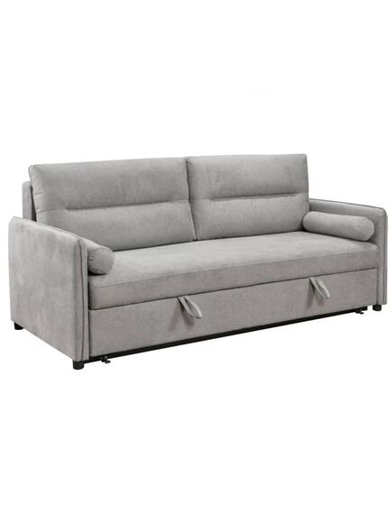 Divans GIROS Light Grey Burlap Sofa