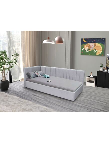 Gulta OLVIA 90 Light Grey Left Bed, 7 image