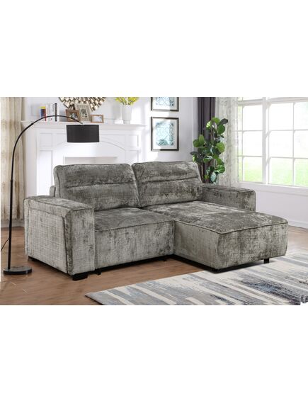 Divans RUFUS Light Khaki Chenille Corner Sofa, изображение 4