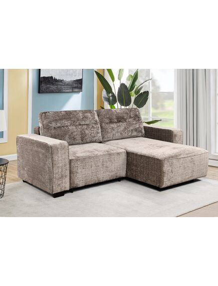 Divans RUFUS Taupe Chenille Corner Sofa, изображение 4