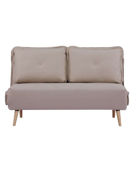 Divans SERIO Beige Flock Sofa