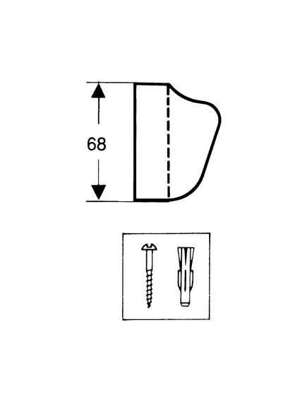 Hansgrohe Rokas dušas klausules turētājs, hroms - gab., изображение 2