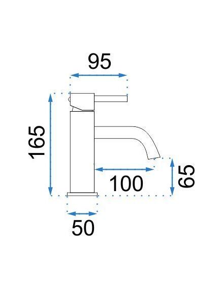 Rea Sanitary Bateria Umywalkowa REA Lungo Grip Złota Szczotkowana Niska, изображение 7