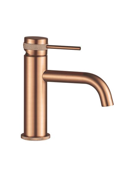 Rea Sanitary Bateria Umywalkowa REA Lungo Grip Miedź Szczotkowana Niska