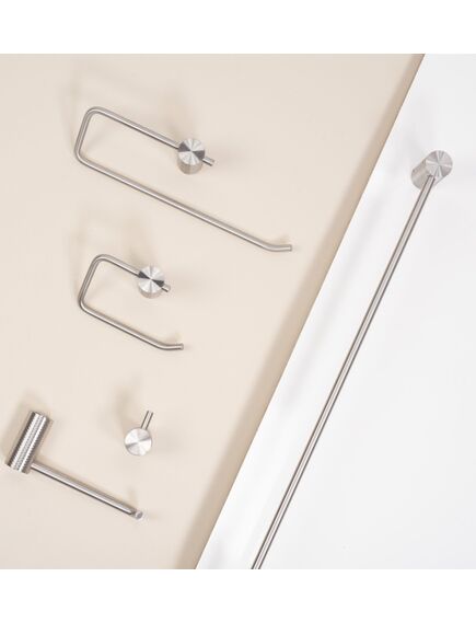 Rea Sanitary Uchwyt na papier toaletowy 9711 Prism Nikiel Szczotkowany, 2 image