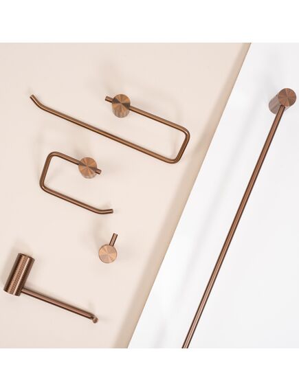 Rea Sanitary Uchwyt na papier toaletowy 9711 Prism Miedź Szczotkowana, 4 image