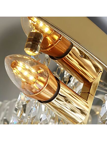 Toolight LAMPA KRYSZTAŁOWA PLAFON APP1729-8C 60 cm ZŁOTA, 5 image