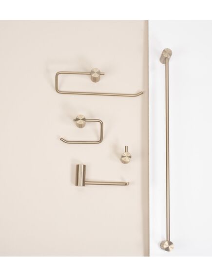 Rea Sanitary Uchwyt na papier toaletowy 9711 Prism Złoty Szczotkowany, 3 image