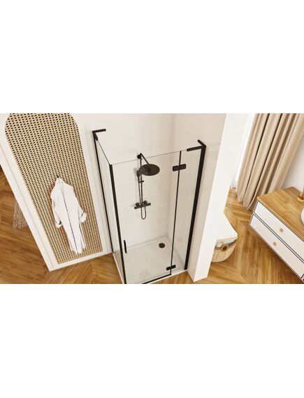 Rea Sanitary Kabina Prysznicowa REA Hugo Czarna 80x90, 5 image