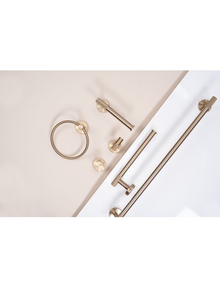 Rea Sanitary UCHWYT NA PAPIER TOALETOWY 6611 Modern Złoty Szczotkowany, 5 image