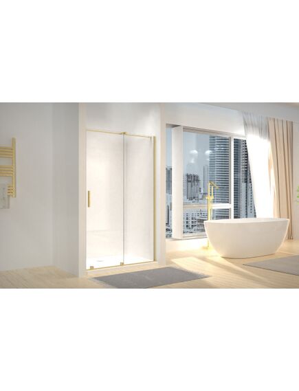 Rea Sanitary Drzwi prysznicowe Rea Montana 130 Złote szczotkowane, изображение 3