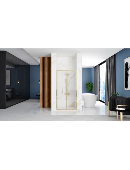 Rea Sanitary Drzwi Prysznicowe Składane REA Rapid Fold 80 Złote Gold, изображение 3