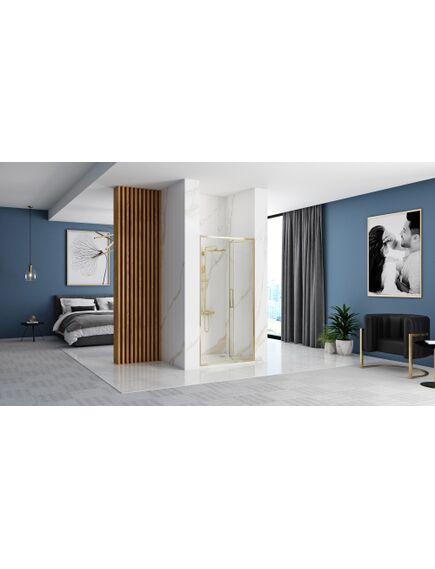 Rea Sanitary Drzwi Prysznicowe Składane REA Rapid Fold 80 Złote Gold, изображение 5