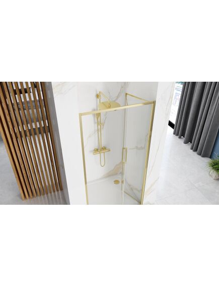 Rea Sanitary Drzwi Prysznicowe Składane REA Rapid Fold 80 Złote Gold, изображение 2