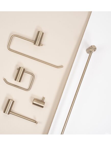 Rea Sanitary Uchwyt na papier toaletowy 9711 Prism Złoty Szczotkowany, 4 image