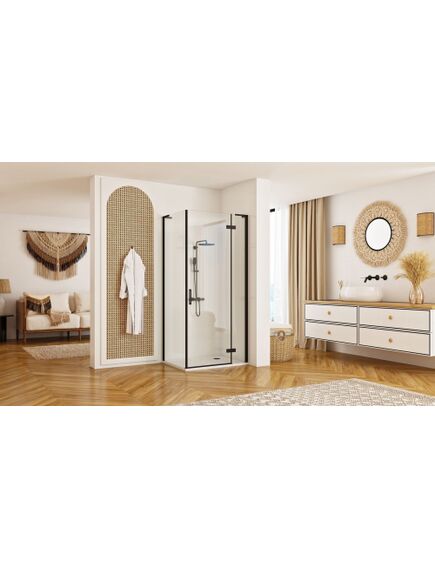 Rea Sanitary Kabina Prysznicowa REA Hugo Czarna 80x90, 2 image