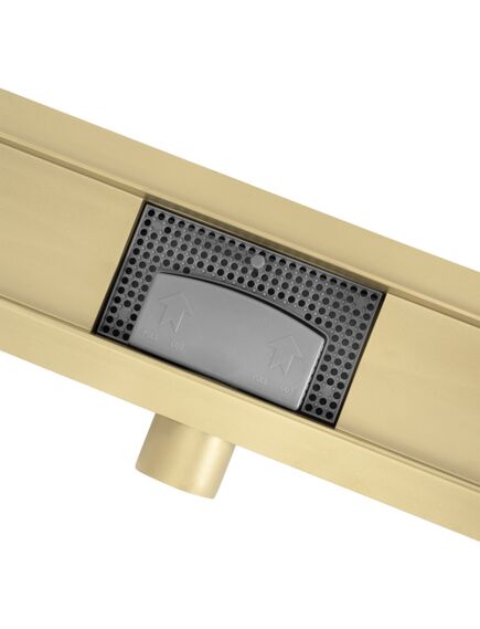 Rea Sanitary Odpływ Liniowy REA Neox Złoty Szczotkowany 80, 3 image