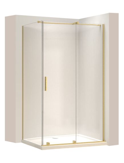 Rea Sanitary Kabina Prysznicowa REA Montana Złota Szczotkowana 140x100, 2 image