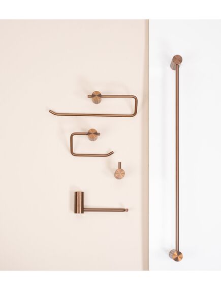 Rea Sanitary Uchwyt na papier toaletowy 9711 Prism Miedź Szczotkowana, 3 image