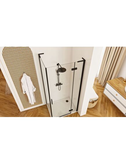Rea Sanitary Kabina Prysznicowa REA Hugo Czarna 90x90, 5 image