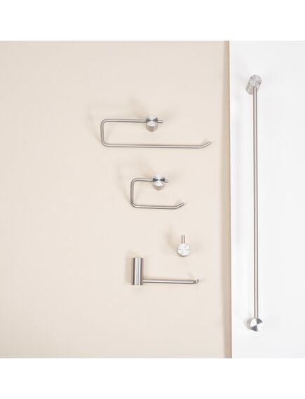 Rea Sanitary Uchwyt na papier toaletowy 9711 Prism Nikiel Szczotkowany, 4 image