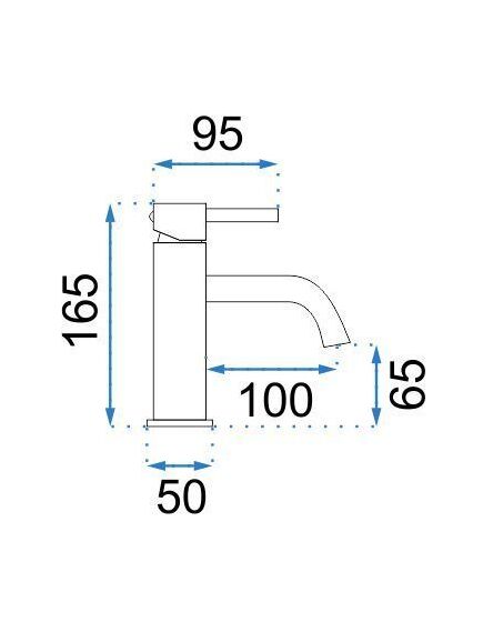 Rea Sanitary Bateria Umywalkowa REA Lungo Grip Miedź Szczotkowana Niska, 5 image