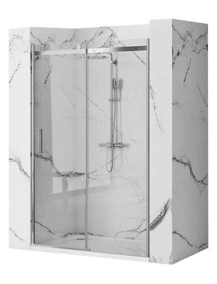 Rea Sanitary Drzwi prysznicowe Rea Nixon-2 120 Chrome, изображение 3