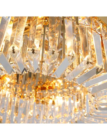 Toolight LAMPA KRYSZTAŁOWA PLAFON APP1729-8C 60 cm ZŁOTA, 3 image