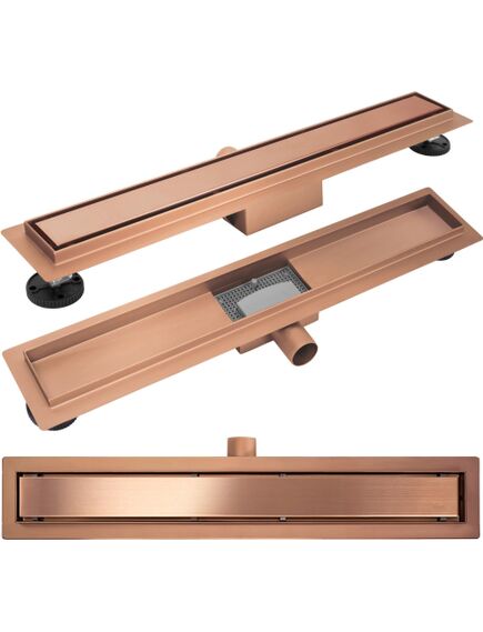 Rea Sanitary Odpływ Liniowy REA Neox brush copper 60