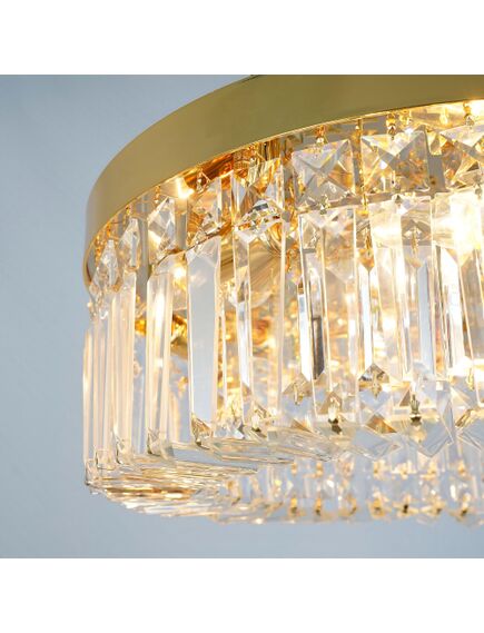 Toolight LAMPA KRYSZTAŁOWA PLAFON APP1729-8C 60 cm ZŁOTA, 7 image