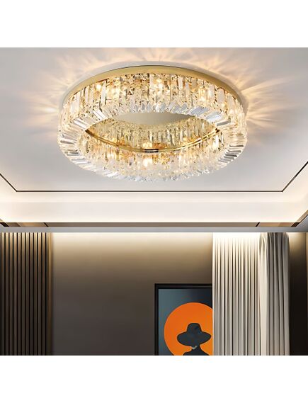 Toolight LAMPA KRYSZTAŁOWA PLAFON APP1729-8C 60 cm ZŁOTA, 6 image