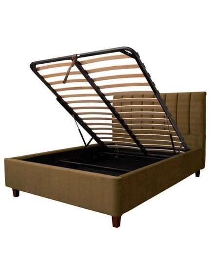 Gulta VALENCIA 140 Brown / Olive Green Bed, 4 image