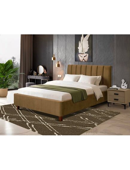 Gulta VALENCIA 140 Brown / Olive Green Bed, 5 image