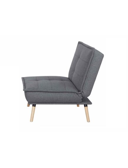 Krēsls AMBER Dark Grey Linen Armchair, 5 image