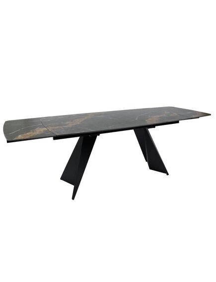 Galds ECLIPSE 165-240x90 Golden Black Matt Table, изображение 2