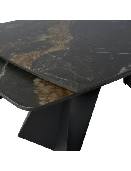 Galds ECLIPSE 165-240x90 Golden Black Matt Table, изображение 4