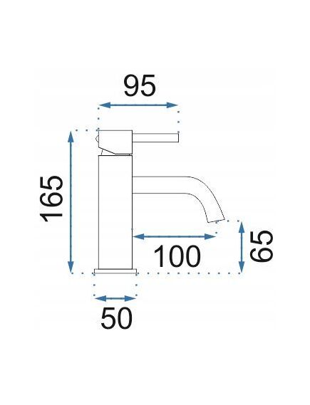 Rea Sanitary Bateria umywalkowa Rea Lungo Tytan Niska, изображение 5
