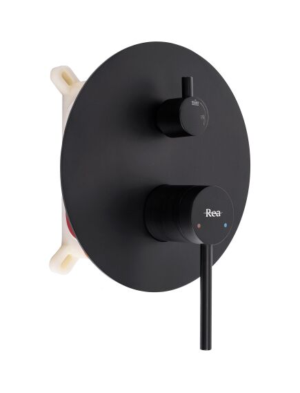 Rea Sanitary Zestaw natryskowy podtynkowy Rea Foss Clif Czarny + BOX, 2 image