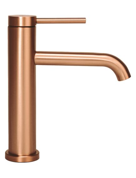 Rea Sanitary Bateria Umywalkowa REA CLIF MIEDŹ SZCZOTKOWANA Niska, изображение 3